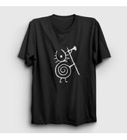 Presmono Unisex Beyaz Logo Heilung T-Shirt 148667tt (Siyah)