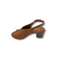 Flore - Hakiki Deri Kadın Topuklu Sandalet - Flore - SİYAH - 39 (Taba)