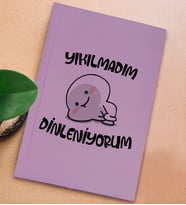 BK Gift Esprili Tasarım Serisi Sert Kapaklı Lila Defter, Arkadaşa Hediye, Yeni İş Hediyesi, Doğum Günü Hediyesi, Anı Defteri (Model 9)