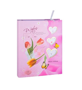 Kutulu 90'lık Fotoğraf Albümü 10x15 & 15x21 cm (Pembe)