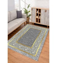 Dijital Kaymaz Taban Yıkanabilir Renkli Salon Halısı Mutfak Halısı Yolluk ND-SD-1071 (Gri)