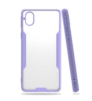 Galaxy A01 Core Kılıf Parfe Kenarları Pastel Renk Silikon Kılıf (Mor)