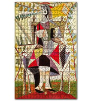 Cakapuzzle Seated Woman in a Garden, 1938 by Picasso Puzzle Yapboz MDF (Ahşap) (1000 Parça)