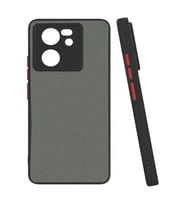 Xiaomi Mi 13T Kılıf Mat Yüzey Kamera Korumalı Silikon (Siyah)