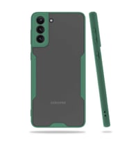 Galaxy S21 Kılıf Zore Parfe Kenarları Pastel Renk Silikon Kılıf (Yeşil)