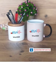 Hekim Kalemlik, Kupa Bardak T Kişiye Özel Hediye (Model 3)