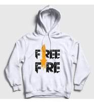 Presmono Unisex Beyaz Knife V2 Free Fire Kapüşonlu Sweatshirt 233211tt (Beyaz)