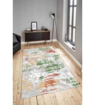Dijital Baskılı Yıkanabilir Kaymaz Modern Renkli Salon Halısı Mutfak Halısı Yolluk ND-HY-934 (Yeşil)