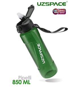 Uzspace FiftyFifty PİPETLİ 850ml Tritan Su Matarası