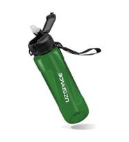 Uzspace FiftyFifty PİPETLİ 850ml Tritan Su Matarası (Yeşil)