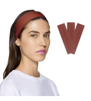Saç Bandı 3lü Spor Kadın Erkek Saç Bantları Elastik Kaymaz İnce Ter Emici Esnek Genç Saç Bandı Bandana Kadın Makyaj Yüz Yıkama Koşu Dans Fitness Yoga Pilates Bisiklet İçin Saç Bandı Taç Kadın Erkek Pamuk Egzersiz Ter Bandı Kafa Bandı Seti (Kahverengi)