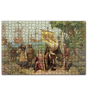 Cakapuzzle Amerika Kıtasının Keşfi Puzzle Yapboz MDF (Ahşap) (255 Parça)