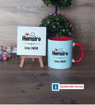 Hemşire Dekoratif Taş, Kupa Bardak Kırmızı Hediye (Model 1)