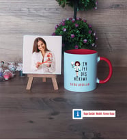En İyi Diş Hekimi Fotoğraflı Dekoratif Taş, Kupa Bardak Beyaz Hediye (Model 2)