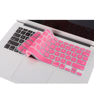 Laptop MacBook Air Pro Klavye Koruyucu 13-15-17inc İngilizce/Türkçe USTip A1466 (Açık Pembe)