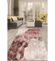 Dijital Kaymaz Taban Yıkanabilir Modern Renkli Salon Halısı Mutfak Halısı Yolluk ND-HT-322 (Çok Renkli)