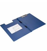 2K SEKRETERLİK KAPAKLI A4 PVC 24X32 CM SEKRETER TABLASI SEKRETER DOSYASI (Mavi)