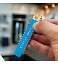 Silvio Monetti İsme Özel Tasarım Usb Şarjlı Çakmak (Mavi)