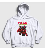 Presmono Unisex Beyaz Titan Speakerman Skibidi Toilet Kapüşonlu Sweatshirt 482699tt (Beyaz)
