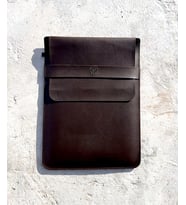 MacBook Pro, Air ve Diğer Su geçirmez Laptop Kılıfı 13’ 14’ 15' inç Notebook Vegan Suni Deri Çanta (Kahverengi)