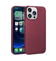 Vendas Apple iPhone 15 Pro Max Kılıf Zore Premier Silikon Kapak (Mürdüm)