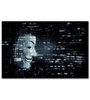 Cakapuzzle Anonymous Maskesi ve Kodlar  Puzzle Yapboz MDF (Ahşap) (255 Parça)