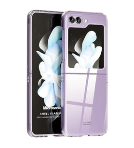 Microsonic Samsung Galaxy Z Flip 5 Kılıf Shell Platinum Siyah (Renksiz)