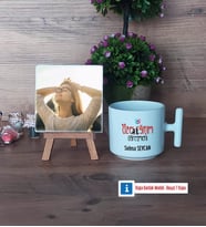 Özel Eğitim Öğretmeni Fotoğraflı Dekoratif Taş, Kupa Bardak Beyaz Hediye Öğretmenler Günü Hediyesi (Model 12)