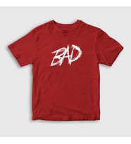 Presmono Unisex Çocuk Beyaz Bad XXXTentacion T-Shirt 47089tt (Kırmızı)