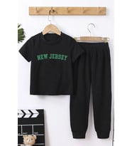Çocuk New Jersey Alt - Üst Eşofman Takımı (Siyah)