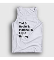Presmono Unisex Sarı Names How I Met Your Mother Atlet 195387tt (Beyaz)