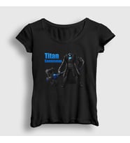 Presmono Kadın Beyaz Titan Cameraman Skibidi Toilet T-Shirt 482507tt (Siyah)