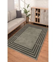 Dijital Kaymaz Taban Yıkanabilir Renkli Salon Halısı Mutfak Halısı Yolluk ND-SD-673 (Antrasit)