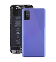 Samsung Galaxy A41 Uyumlu Arka Pil Batarya Kapağı SM-A415F (Mavi)