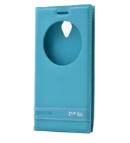 Asus Zenfone Go ZC500TG Kılıf Elite Kapaklı Kılıf (Turkuaz)