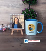 Öğretmenler Günü Hediyesi Fotoğraflı Dekoratif Taş, Kupa Bardak Beyaz Hediye (Model 4)