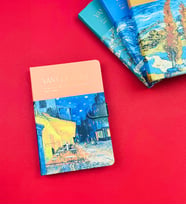 Van Gogh Tasarımlı Mıknatıs Kapaklı Defter BM-1211 (Mavi)