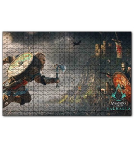 Cakapuzzle Assassins Creed Valhalla Savaş Sahnesi  Puzzle Yapboz MDF (Ahşap) (255 Parça)
