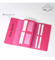 HKY Hakiki Deri İsme Özel Kadın Cüzdan (Pembe)