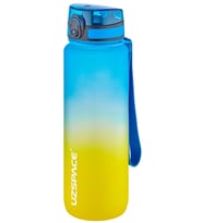 Uzspace FiftyFifty 1000ml BÜYÜK BOY Çift Renk Softtouch FF Collection Tritan Su  (Sarı)