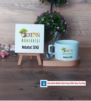 Orman Mühendisi Dekoratif Taş, Kupa Bardak Kırmızı Hediye (Model 7)