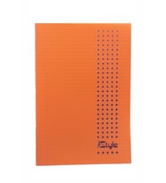 Kareli 100 Yaprak Plastik Kapak A4 Boy Defter (Turuncu)