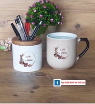 Doğum Günü Hediyesi İsme Özel Kalemlik, Kupa Bardak T Kişiye Özel Hediye (Model 2)