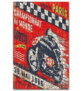 Cakapuzzle 30 Mayıs 1966 Motor Yarışı Görseli Puzzle Yapboz MDF (Ahşap) (500 Parça)