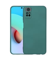 Xiaomi Redmi Note 12 Pro 4G Kılıf Kamera Korumalı iÇi Süet Dokulu Lansman Tipi Silikon (Koyu Yeşil)
