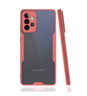 Galaxy A72 Kılıf Zore Parfe Kenarları Pastel Renk Silikon Kılıf (Pembe)