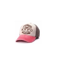 Şapka Unisex Nypd Şapka Beyzbol Eskitme Şapka Cap Kep Mevsimlik Şapka (Pembe-Karamel)