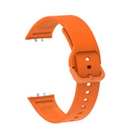 Galaxy Fit 3 Silikon Kordon KRD-110 Suya Dayanıklı Tokalı Strap Kayış (Turuncu)