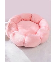 Bubble Pelüş Kedi Köpek Yatak (Pembe)