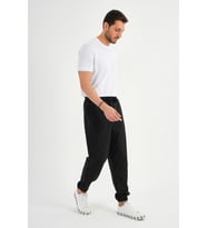 ALEXANDERGARDI Cepli Jogger Eşofman Altı (E24-002902) (Siyah)